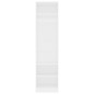 vidaXL Armario de madera contrachapada blanco 50x50x200 cm vidaXL Armario de madera contrachapada blanco 50x50x200 cm