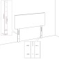 vidaXL Cabecero de tela gris claro 83x23x78/88 cm