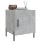 vidaXL Mesita de noche madera de ingeniería gris hormigón 40x40x50 cm vidaXL Mesita de noche madera de ingeniería gris hormigón 40x40x50 cm