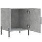 vidaXL Mesita de noche madera de ingeniería gris hormigón 40x40x50 cm vidaXL Mesita de noche madera de ingeniería gris hormigón 40x40x50 cm
