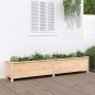 vidaXL Arriate elevado de jardín madera maciza de pino 199,5x40x39 cm vidaXL Arriate elevado de jardín madera maciza de pino 199,5x40x39 cm
