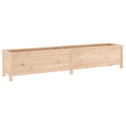 vidaXL Arriate elevado de jardín madera maciza de pino 199,5x40x39 cm