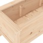 vidaXL Arriate elevado de jardín madera maciza de pino 199,5x40x39 cm vidaXL Arriate elevado de jardín madera maciza de pino 199,5x40x39 cm