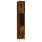 vidaXL Armario de baño madera contrachapada roble ahumado 30x30x190 cm vidaXL Armario de baño madera contrachapada roble ahumado 30x30x190 cm