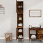 vidaXL Armario de baño madera contrachapada roble ahumado 30x30x190 cm vidaXL Armario de baño madera contrachapada roble ahumado 30x30x190 cm