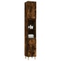 vidaXL Armario de baño madera contrachapada roble ahumado 30x30x190 cm vidaXL Armario de baño madera contrachapada roble ahumado 30x30x190 cm
