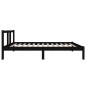 vidaXL Estructura de cama madera maciza negro 90x190 cm vidaXL Estructura de cama madera maciza negro 90x190 cm