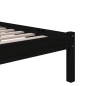 vidaXL Estructura de cama madera maciza negro 90x190 cm vidaXL Estructura de cama madera maciza negro 90x190 cm