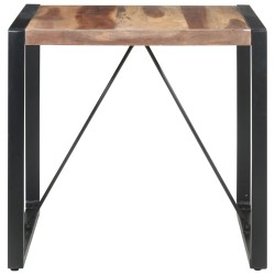 vidaXL Mesa de comedor madera maciza con acabado sheesham 80x80x75 cm