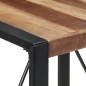 vidaXL Mesa de comedor madera maciza con acabado sheesham 80x80x75 cm