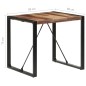 vidaXL Mesa de comedor madera maciza con acabado sheesham 80x80x75 cm