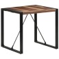 vidaXL Mesa de comedor madera maciza con acabado sheesham 80x80x75 cm