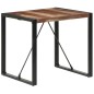 vidaXL Mesa de comedor madera maciza con acabado sheesham 80x80x75 cm