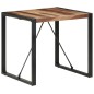 vidaXL Mesa de comedor madera maciza con acabado sheesham 80x80x75 cm