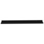 vidaXL Estantes de pared 4 unidades negro 115x9x3 cm