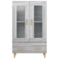 vidaXL Aparador alto de madera contrachapada gris Sonoma 70x31x115 cm vidaXL Aparador alto de madera contrachapada gris Sonoma 70x31x115 cm