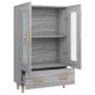 vidaXL Aparador alto de madera contrachapada gris Sonoma 70x31x115 cm vidaXL Aparador alto de madera contrachapada gris Sonoma 70x31x115 cm