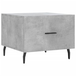 vidaXL Mesa de centro madera de ingeniería gris hormigón 50x50x40 cm