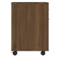 vidaXL Armario ruedas madera contrachapada roble marrón 45x38x54 cm