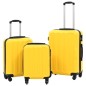 vidaXL Juego de maletas rígidas con ruedas trolley amarillo ABS vidaXL Juego de maletas rígidas con ruedas trolley amarillo ABS