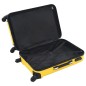 vidaXL Juego de maletas rígidas con ruedas trolley amarillo ABS vidaXL Juego de maletas rígidas con ruedas trolley amarillo ABS