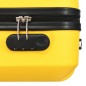 vidaXL Juego de maletas rígidas con ruedas trolley amarillo ABS vidaXL Juego de maletas rígidas con ruedas trolley amarillo ABS