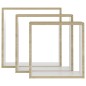 vidaXL Estantes cubo de pared 3 unidades blanco y roble Sonoma vidaXL Estantes cubo de pared 3 unidades blanco y roble Sonoma