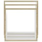 vidaXL Estantes cubo de pared 3 unidades blanco y roble Sonoma vidaXL Estantes cubo de pared 3 unidades blanco y roble Sonoma
