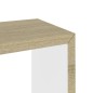 vidaXL Estantes cubo de pared 3 unidades blanco y roble Sonoma vidaXL Estantes cubo de pared 3 unidades blanco y roble Sonoma