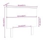 vidaXL Cabecero de cama madera maciza de pino 94x6x82,5 cm vidaXL Cabecero de cama madera maciza de pino 94x6x82,5 cm