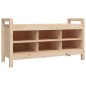 vidaXL Banco de recibidor madera maciza de pino 110x40x60 cm vidaXL Banco de recibidor madera maciza de pino 110x40x60 cm