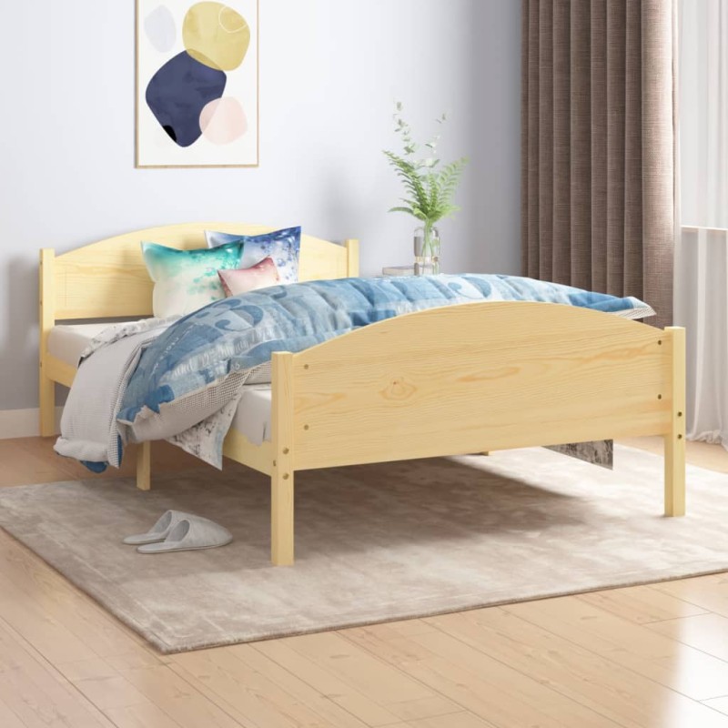 vidaXL Estructura de cama de madera maciza de pino 120x200 cm vidaXL Estructura de cama de madera maciza de pino 120x200 cm