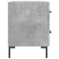 vidaXL Mesita de noche madera ingeniería gris hormigón 40x35x47,5 cm vidaXL Mesita de noche madera ingeniería gris hormigón 40x35x47,5 cm