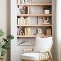 vidaXL Estante de pared madera maciza roble sin tratar 100x30x(2-6) cm vidaXL Estante de pared madera maciza roble sin tratar 100x30x(2-6) cm
