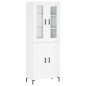vidaXL Aparador alto madera contrachapada blanco brillo 69,5x34x180 cm vidaXL Aparador alto madera contrachapada blanco brillo 69,5x34x180 cm