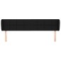 vidaXL Cabecero de tela negro 183x23x78/88 cm vidaXL Cabecero de tela negro 183x23x78/88 cm