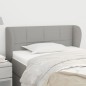 vidaXL Cabecero de tela gris claro 103x23x78/88 cm vidaXL Cabecero de tela gris claro 103x23x78/88 cm