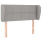 vidaXL Cabecero de tela gris claro 103x23x78/88 cm vidaXL Cabecero de tela gris claro 103x23x78/88 cm