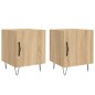 vidaXL Mesitas noche 2 uds madera ingeniería roble Sonoma 40x40x50 cm vidaXL Mesitas noche 2 uds madera ingeniería roble Sonoma 40x40x50 cm
