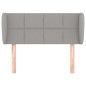vidaXL Cabecero de tela gris claro 103x23x78/88 cm vidaXL Cabecero de tela gris claro 103x23x78/88 cm