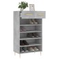 vidaXL Zapatero madera de ingeniería gris hormigón 60x35x105 cm vidaXL Zapatero madera de ingeniería gris hormigón 60x35x105 cm