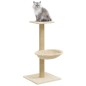 vidaXL Rascador para gatos con poste de sisal crema 74 cm vidaXL Rascador para gatos con poste de sisal crema 74 cm