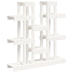 vidaXL Soporte para plantas madera maciza pino blanco 104,5x25x109,5cm
