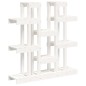 vidaXL Soporte para plantas madera maciza pino blanco 104,5x25x109,5cm vidaXL Soporte para plantas madera maciza pino blanco 104,5x25x109,5cm