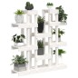 vidaXL Soporte para plantas madera maciza pino blanco 104,5x25x109,5cm vidaXL Soporte para plantas madera maciza pino blanco 104,5x25x109,5cm