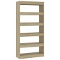 vidaXL Estantería/divisor madera ingeniería roble Sonoma 80x30x166 cm vidaXL Estantería/divisor madera ingeniería roble Sonoma 80x30x166 cm