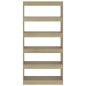 vidaXL Estantería/divisor madera ingeniería roble Sonoma 80x30x166 cm vidaXL Estantería/divisor madera ingeniería roble Sonoma 80x30x166 cm