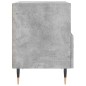vidaXL Mesita de noche madera ingeniería gris hormigón 40x35x47,5 cm vidaXL Mesita de noche madera ingeniería gris hormigón 40x35x47,5 cm