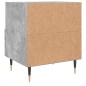 vidaXL Mesita de noche madera ingeniería gris hormigón 40x35x47,5 cm vidaXL Mesita de noche madera ingeniería gris hormigón 40x35x47,5 cm