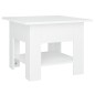 vidaXL Mesa de centro madera contrachapada blanco 55x55x42 cm vidaXL Mesa de centro madera contrachapada blanco 55x55x42 cm